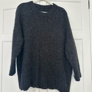 Jenni Kayne Charcoal Crew Neck Sweater